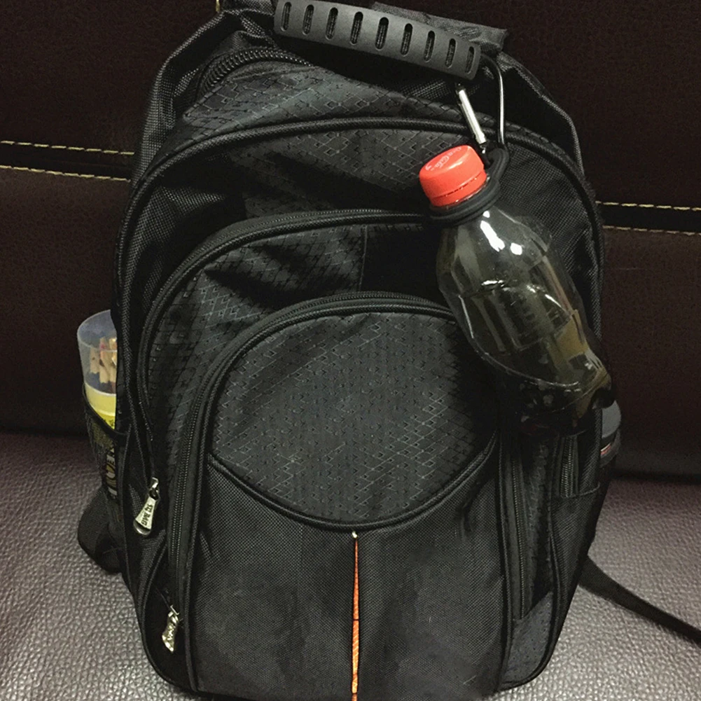 Hervidor colgante con hebilla, mosquetón de silicona, soporte de botella de agua para deportes, campamento al aire libre, Camping, elementos portátiles para exteriores