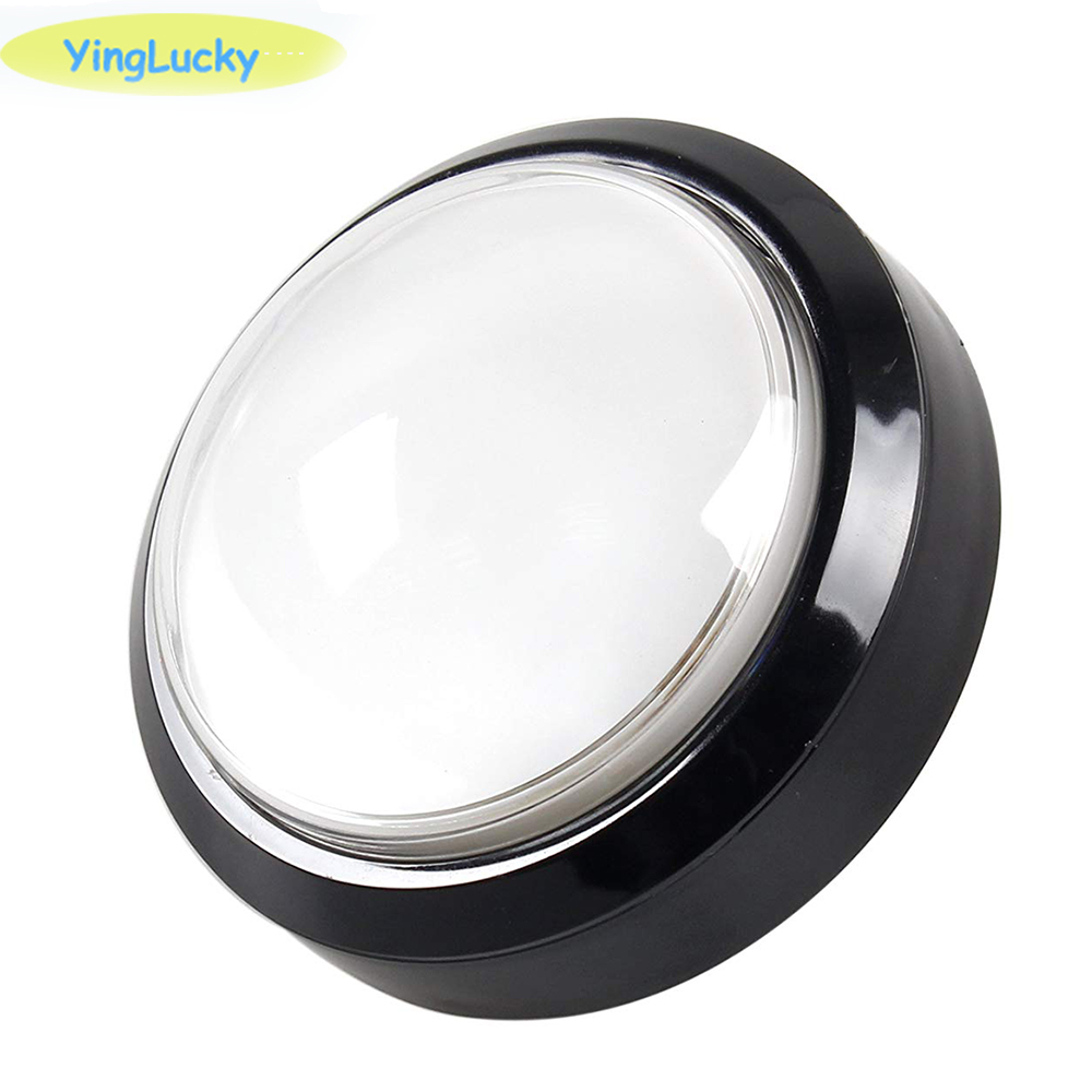 1 Stück Big Dome Drucktaster 100 mm beleuchtete Arcade-Drucktaster LED 12 V Netzschalter Drucktaster mit Mikroschalter