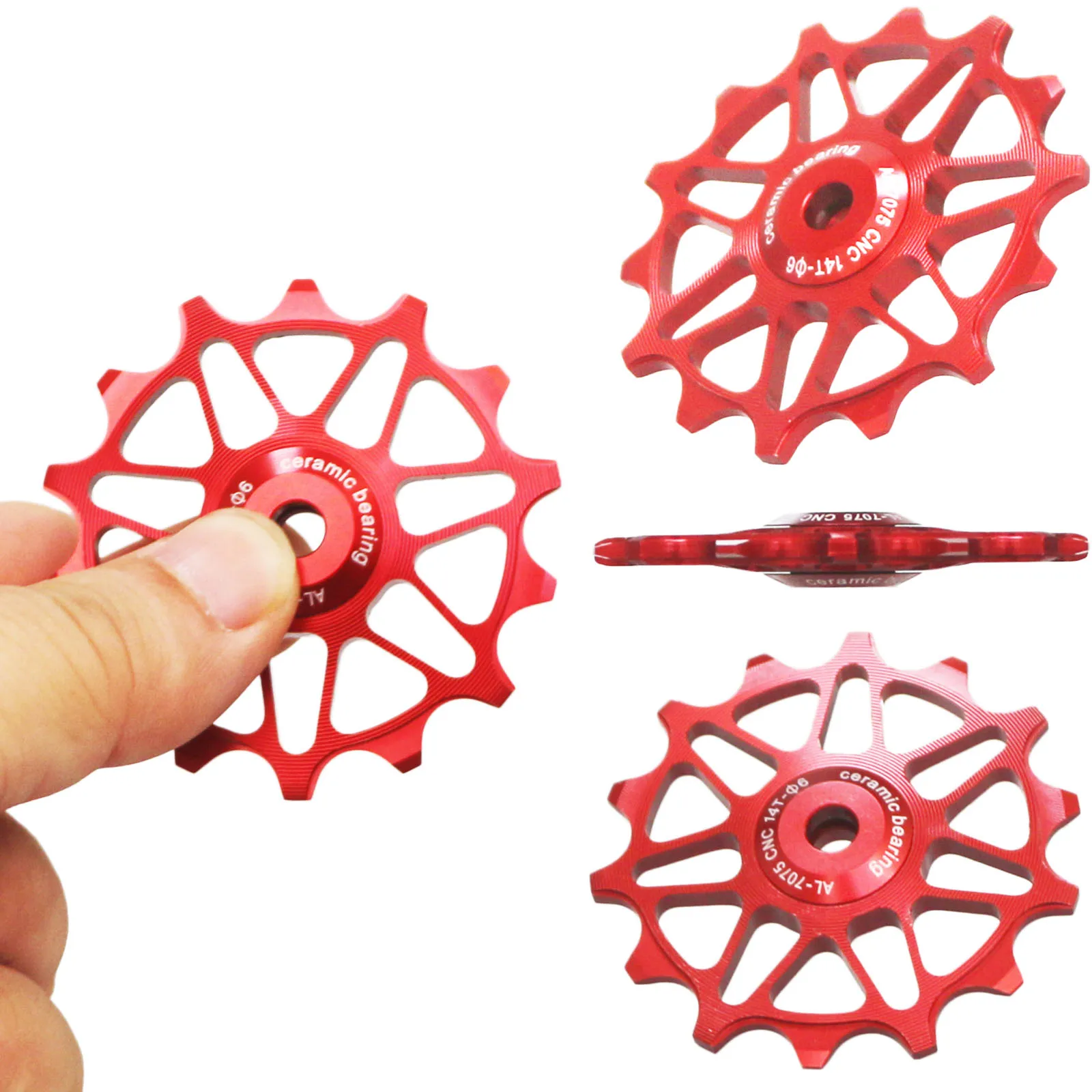 12T 14T Sau Derailleur Ròng Rọc Bộ Rộng Hẹp Răng Hướng Dẫn Bánh Xe Hỗ Trợ 7 8 9 10 11 Tốc Độ cho Shimano Sram MTB Xe Đạp Đường Bộ Phận