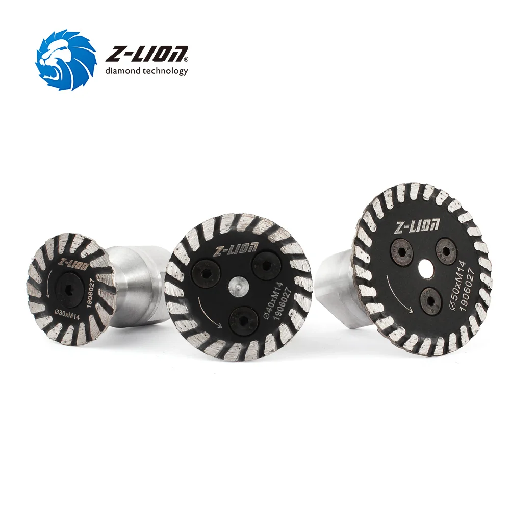 Z-LION 30/40/50Mm Cưa Kim Cương BIade Với RemovabIe FIange M14 5/8-11 Khắc Đĩa Cắt khắc Bê Tông Đá Hoa Cương Đá Sa Thạch