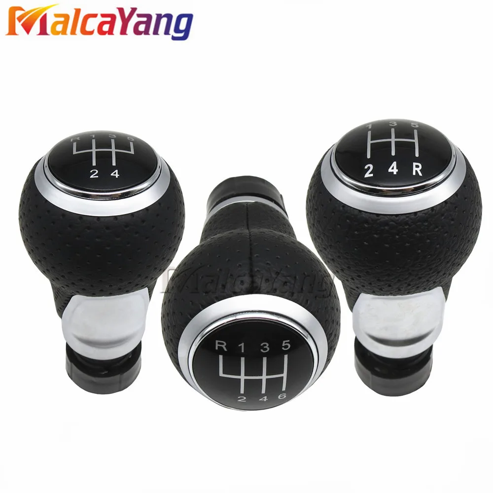 Cho Xe Audi A3 S3 8P 2003-2013 A4 S4 Q5 S-Dòng 2007-2015 Da Sang Số xe Bánh Răng Chuyển Dịch Núm 12Mm 5/6 Tốc Độ Tay Cầm