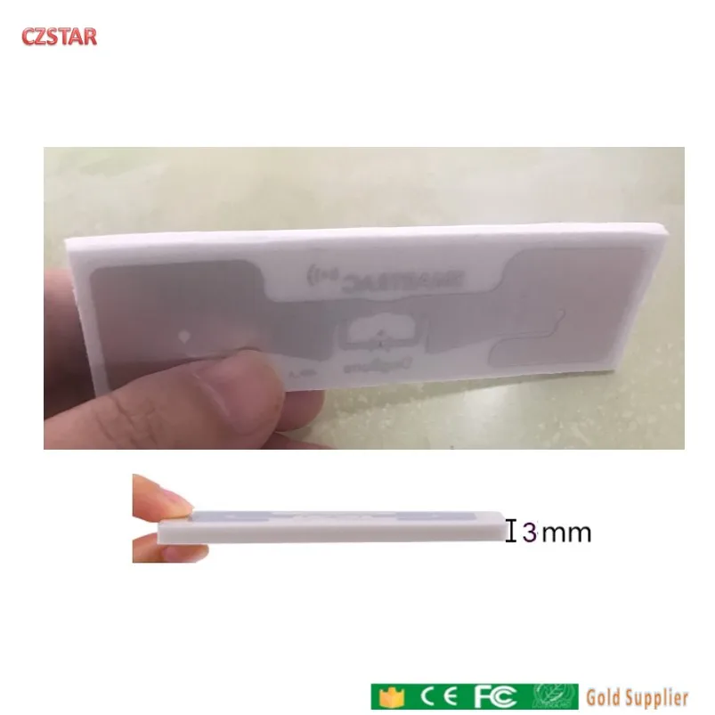 50 шт., чип Smartrac Dogbone UHF Rfid Marathon, чип синхронизации Impinj R6 M750, чип дальнего действия, UHF RFID-метка, клейкая наклейка