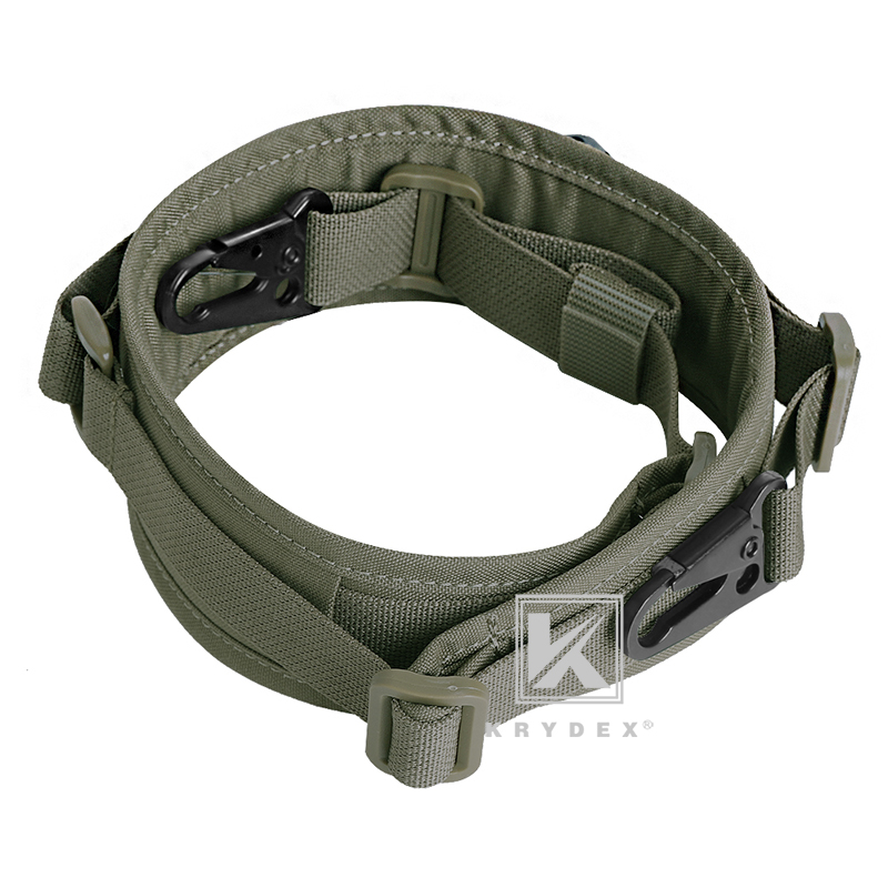 KRYDEX-eslinga para Rifle táctico, correa Modular extraíble de 2 puntos/1 punto, 2,25 ", acolchado, accesorios de caza y tiro de combate