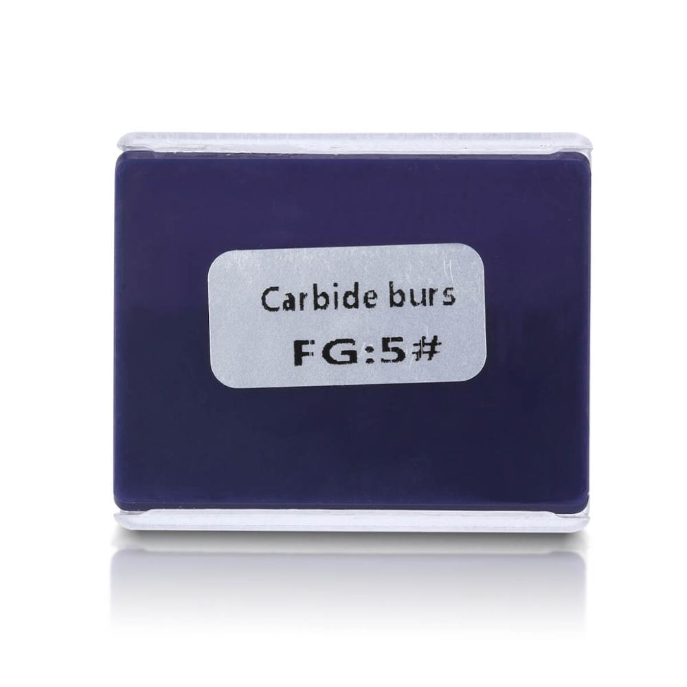 AZDENT ทันตกรรมทังสเตนคาร์ไบด์ Bur เจาะ FG 1/2/3/4/5 รอบ 1.6 มม.สําหรับ Handpiece ความเร็วสูงทันตกรรม Burs
