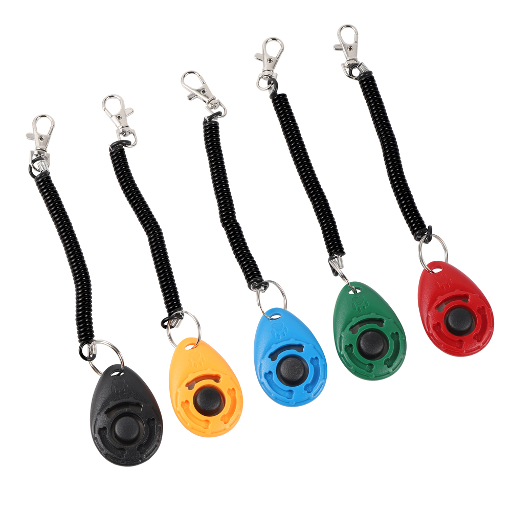 Huấn Luyện Chó Clicker Huấn Mèo Cưng Nhựa Mới Chó Kích Huấn Luyện Viện Trợ Dụng Cụ Dây Đeo Cổ Tay Có Thể Điều Chỉnh Âm Thanh Móc Chìa Khóa Đồ Dùng Cho Chó