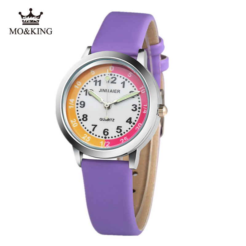 Marca superior bonito bebê único crianças meninos meninas crianças relógio de pulso de quartzo número relógio presentes pulseira sinoked relojes relógio