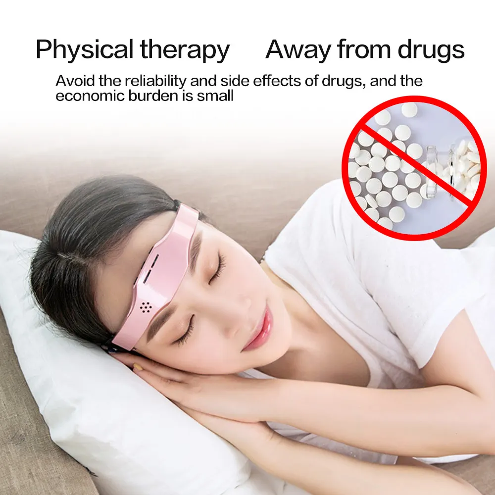 Masajeador inalámbrico para dormir, Monitor para dormir, alivio de la migraña, ayuda para dormir, masajeador, terapia para el insomnio, liberación del estrés, ayuda para dormir