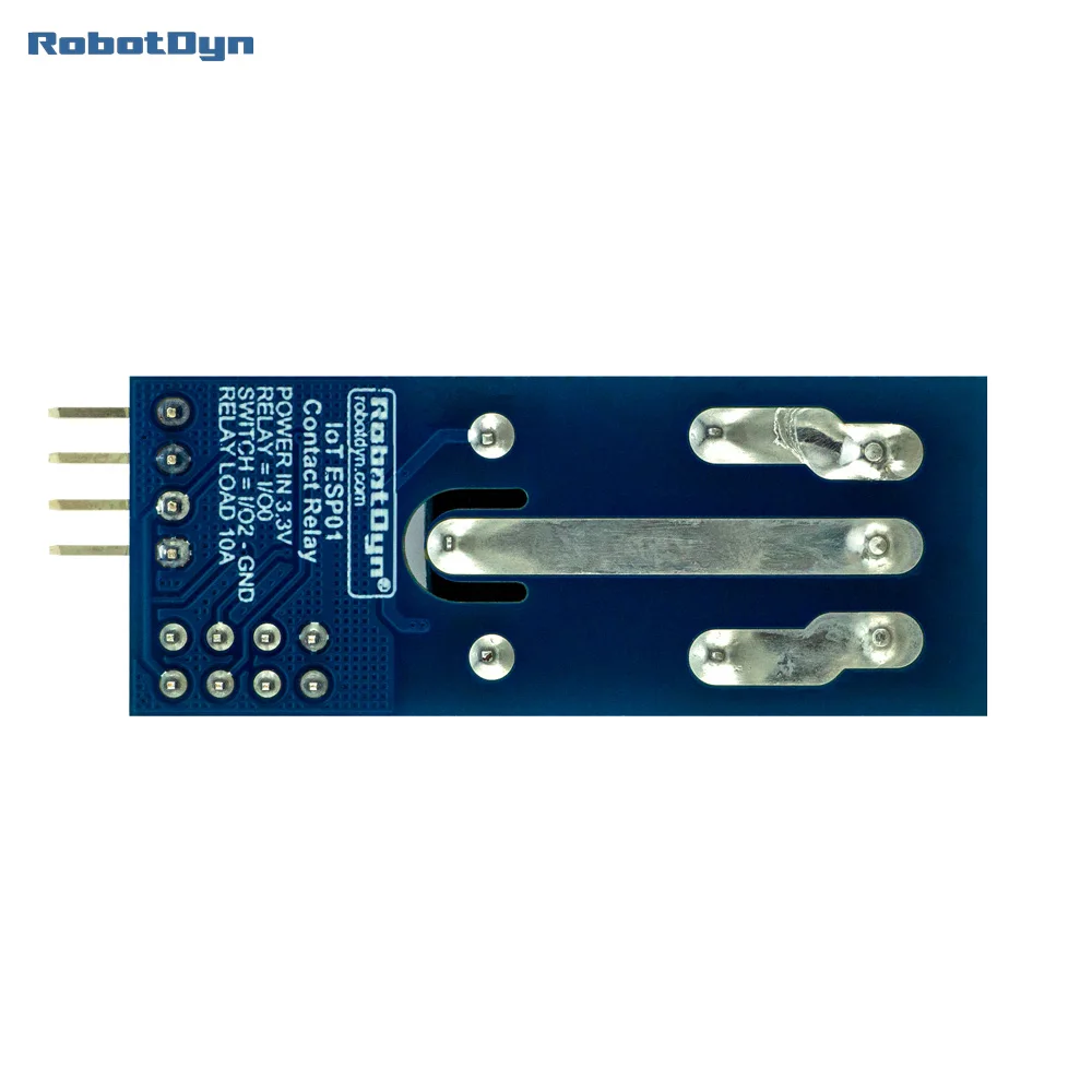 Módulo de relé de contacto WiFi IoT ESP01 ESP8266 para alimentación de conmutación de CA y CC 10A. Para proyectos de hogar inteligente y bricolaje