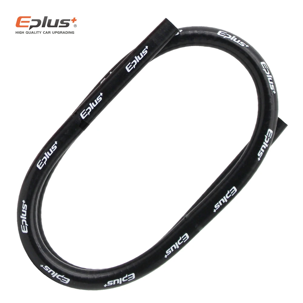 EPLUS 4-lagiger 1 m Polyester-Silikonschlauch, hochtemperaturbeständiger Automotorschlauch, schwarz, universeller Silikagelschlauch in mehreren Größen