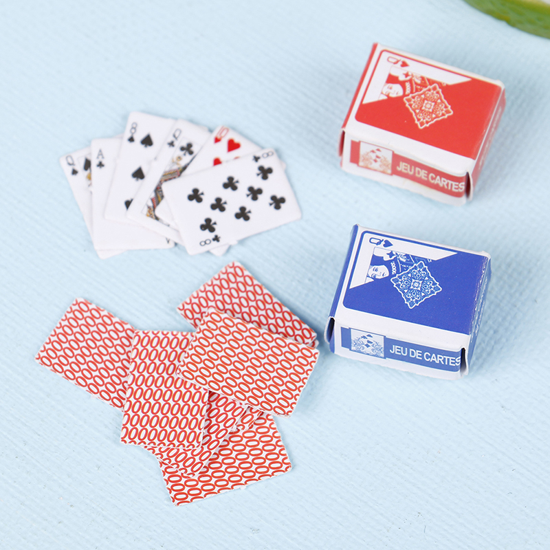 Dễ Thương 1:12 Thu Nhỏ Trò Chơi Game Mini Nhà Búp Bê Chơi Bài Thu Nhỏ Cho Búp Bê Phụ Kiện Trang Trí Nhà Chất Lượng Cao