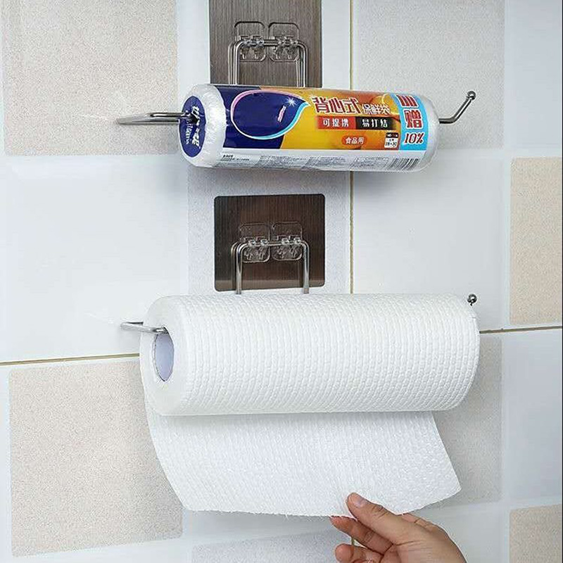 1/2szt Wiszący uchwyt na papier toaletowy Uchwyt na papier w rolce Stojak na ręczniki łazienkowe Stojak kuchenny Stojak na papier Stojaki do przechowywania w domu