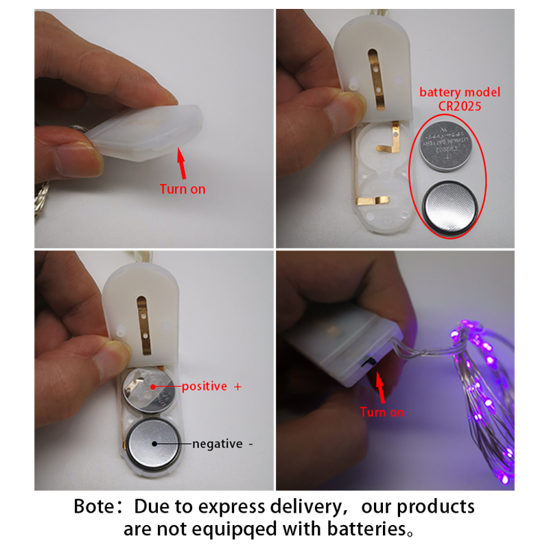 10pcs 1M 2M 3M 5M Copper Wire LED String Lights Holiday Lighting Fairy Garland for Christmas Tree Wedding Party Decoration Natal