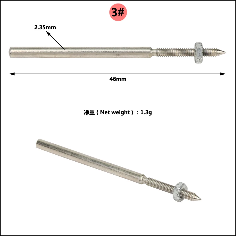 10 個 2.35 ミリメートルサンディングペーパークランプバーサンドペーパー分割ホルダークリップロッドクリップ研削紙ジュエリーメイキング研削研磨