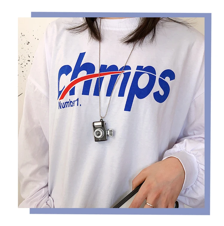 Accessoires de tournage amusants porte-clés vocal lumineux mini caméra SLR TV led jouet porte-clés lumineux collier hip hop hommes femmes