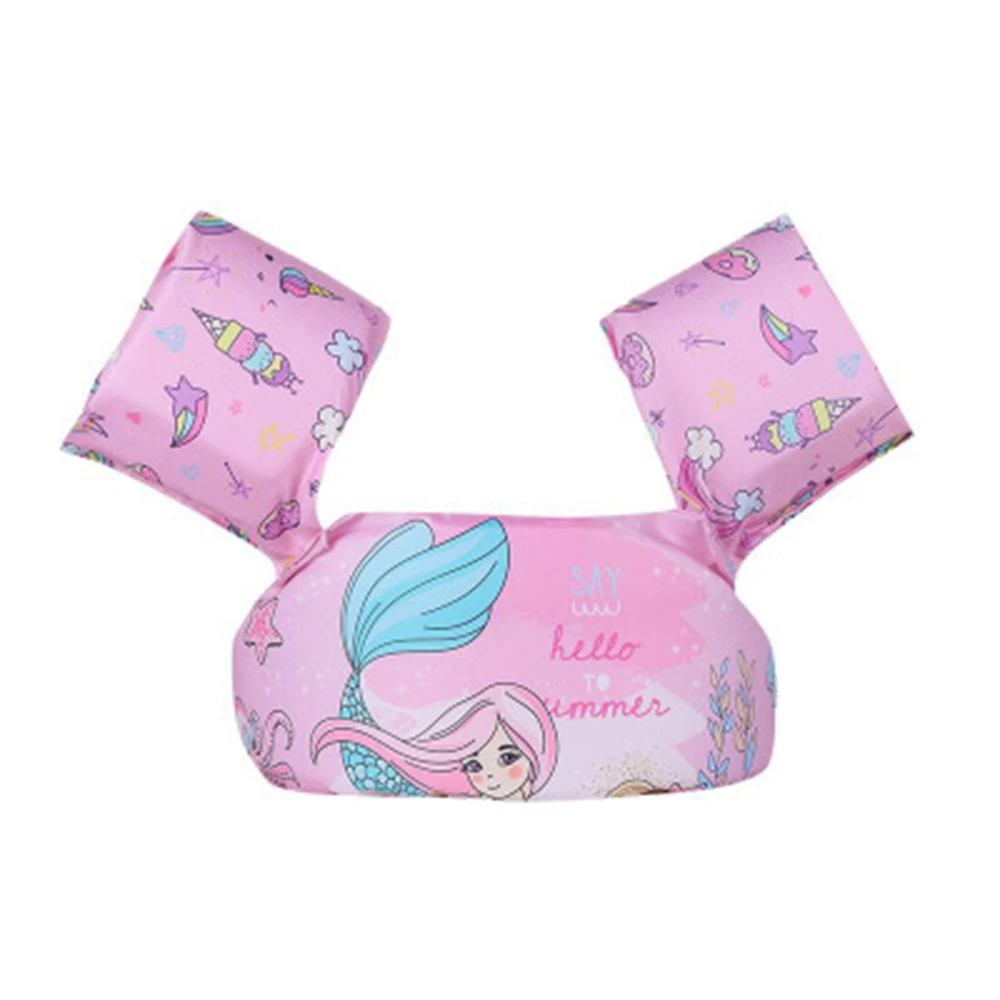 Baby Float การ์ตูนแขนเสื้อชูชีพชุดว่ายน้ําโฟมความปลอดภัยว่ายน้ําการฝึกอบรมลอยสระว่ายน้ําลอยแหวนว่ายน้ํา Puddle Jumper