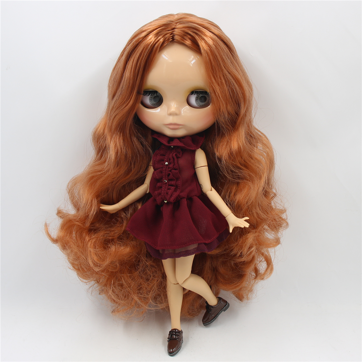 ICY DBS Blyth ตุ๊กตา 1/6 bjd ของเล่น joint body tan skin ตุ๊กตา 30 ซม.เงาสําหรับ DIY custom ตุ๊กตา
