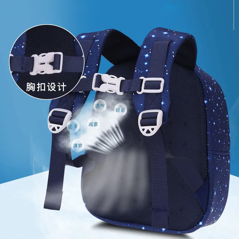 3D Rocket Childrens Backpack Astronauts School Bags Waterproof Cartoon Kid kindergarten Primary School Bag For Boys Girls