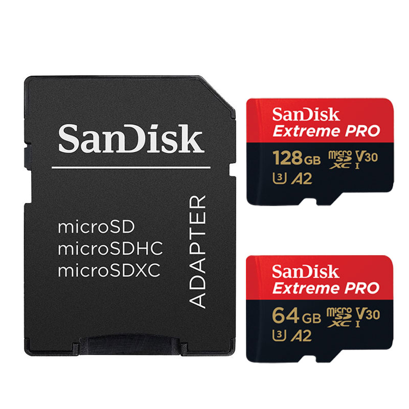 Scheda di memoria SanDisk Scheda Micro SD C10 V30 U3 4K 32GB 64GB 128GB 256GB Schede TF per Dash Cam Monitoraggio video Smartphone Droni