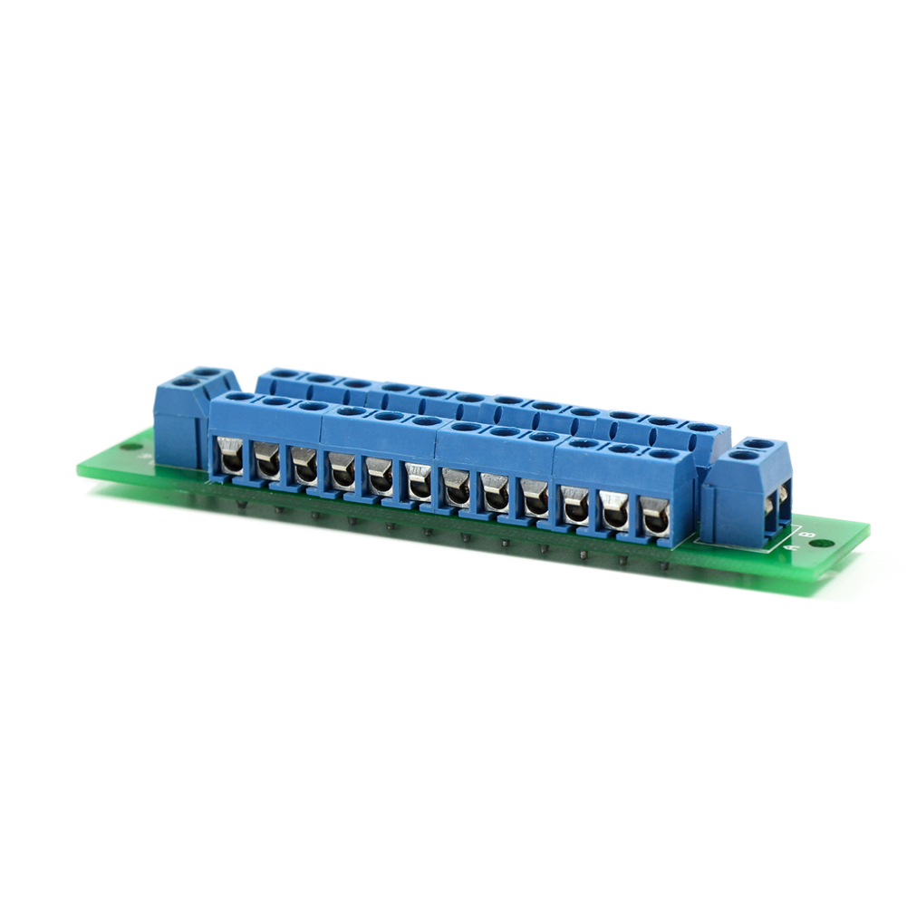 Evemodel 2 unidades Placa de distribución de energía de doble capa 2 entradas 2 x 13 salidas para voltaje CC CA PCB007