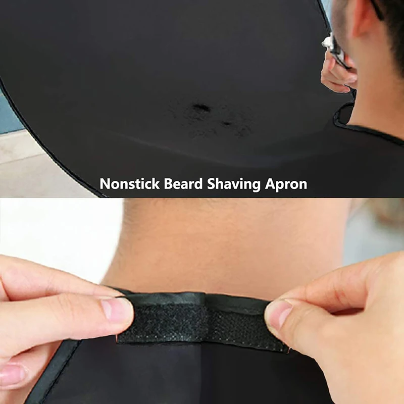Man ผ้ากันเปื้อนห้องน้ําชายเคราผ้ากันเปื้อนผู้ถือมีดโกนผมโกน Beard Catcher กันน้ําดอกไม้ผ้าทําความสะอาดห้องน้ําของขวัญสําหรับ Man