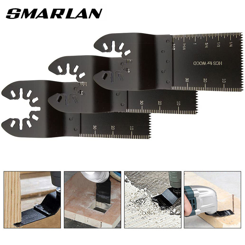 3pc Multi-Funktion Sägeblatt Oszillierende Sägeblatt Multitool Klingen Set Universal Cutter Klinge Erneuerer Power Werkzeuge Zubehör