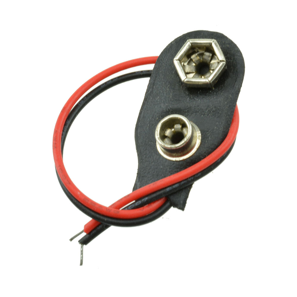 Bộ 10 Pin 9 V Kẹp 10Cm Đen Đỏ 2 Có Dây Cáp Kết Nối Cổng Kết Nối Khóa Pin 9 Volt Kẹp cổng Kết Nối Pin