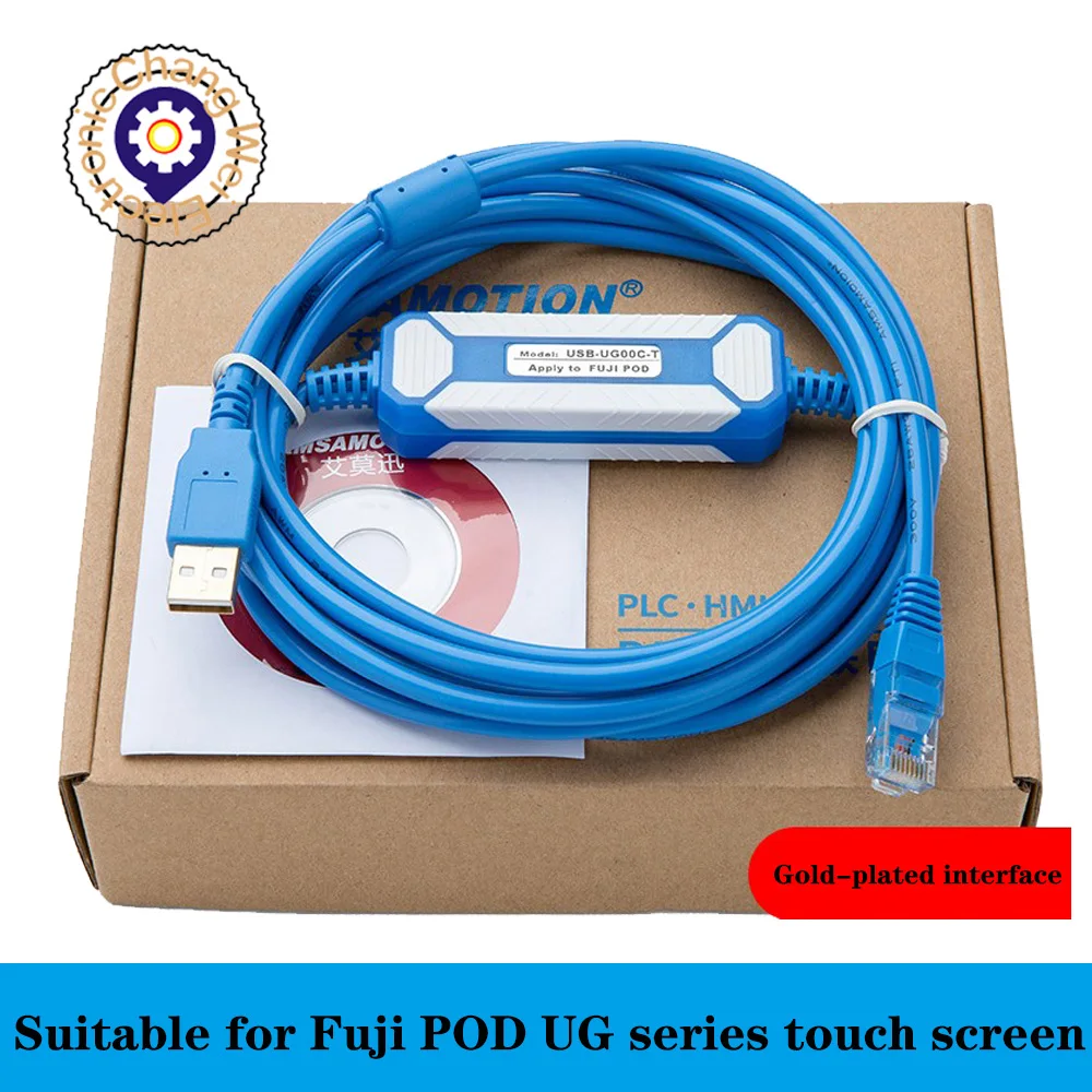 USB-UG00C-T Cocok untuk Fuji POD Seri Layar Sentuh Antarmuka Man-Machine Kabel Pemrograman PLC Download Line UG00C-T