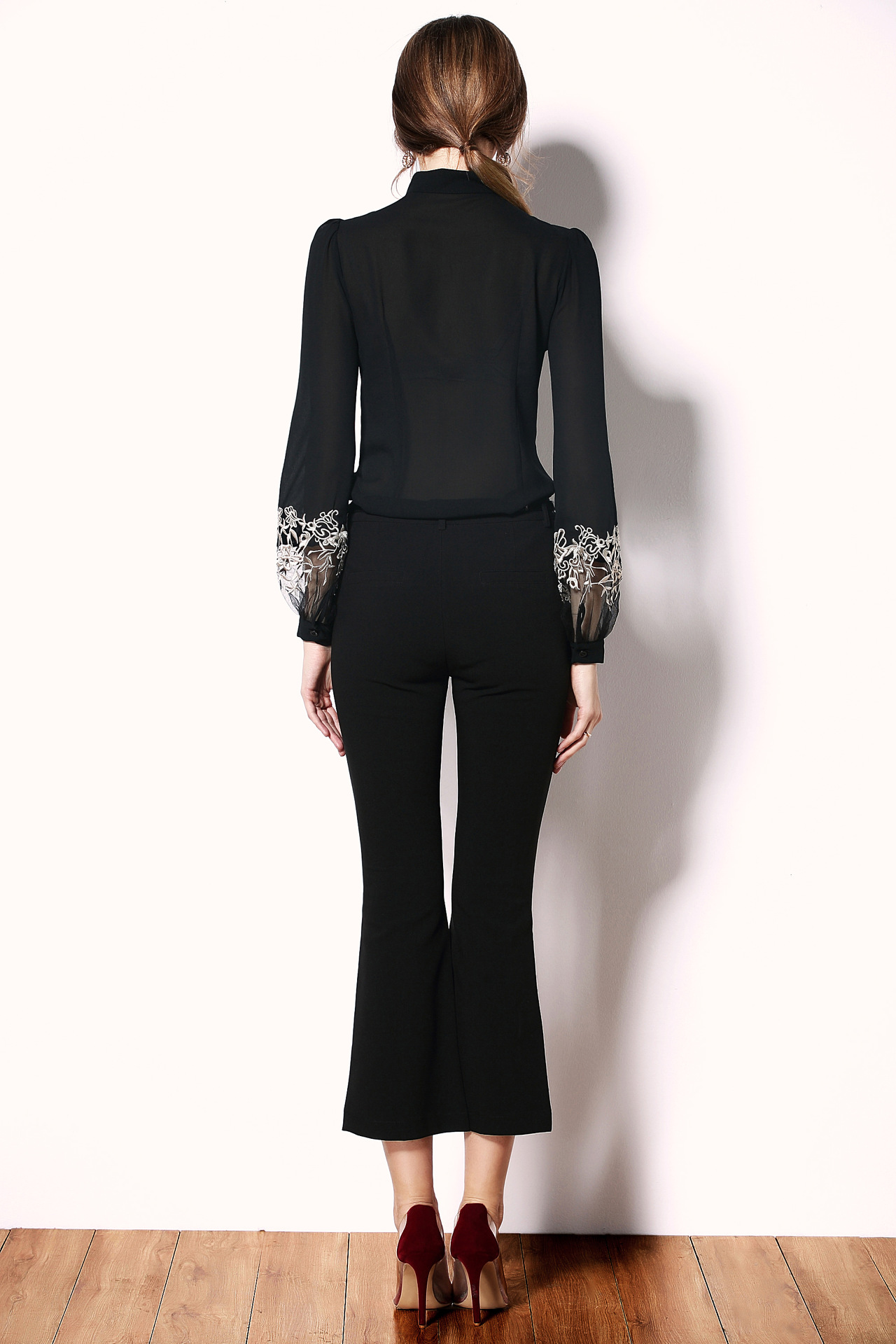 Áo Kiểu Nữ Thật Lụa Vintage Áo Nữ Áo Mùa Xuân Áo Sơ Mi Công Sở Nữ Quần Áo 2020 Dài Tay Áo Kiểu Ropa Mujer