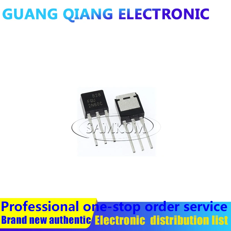 1 Buah FQU2N60C MOSFET N-CH 600V 1.9A IPAK