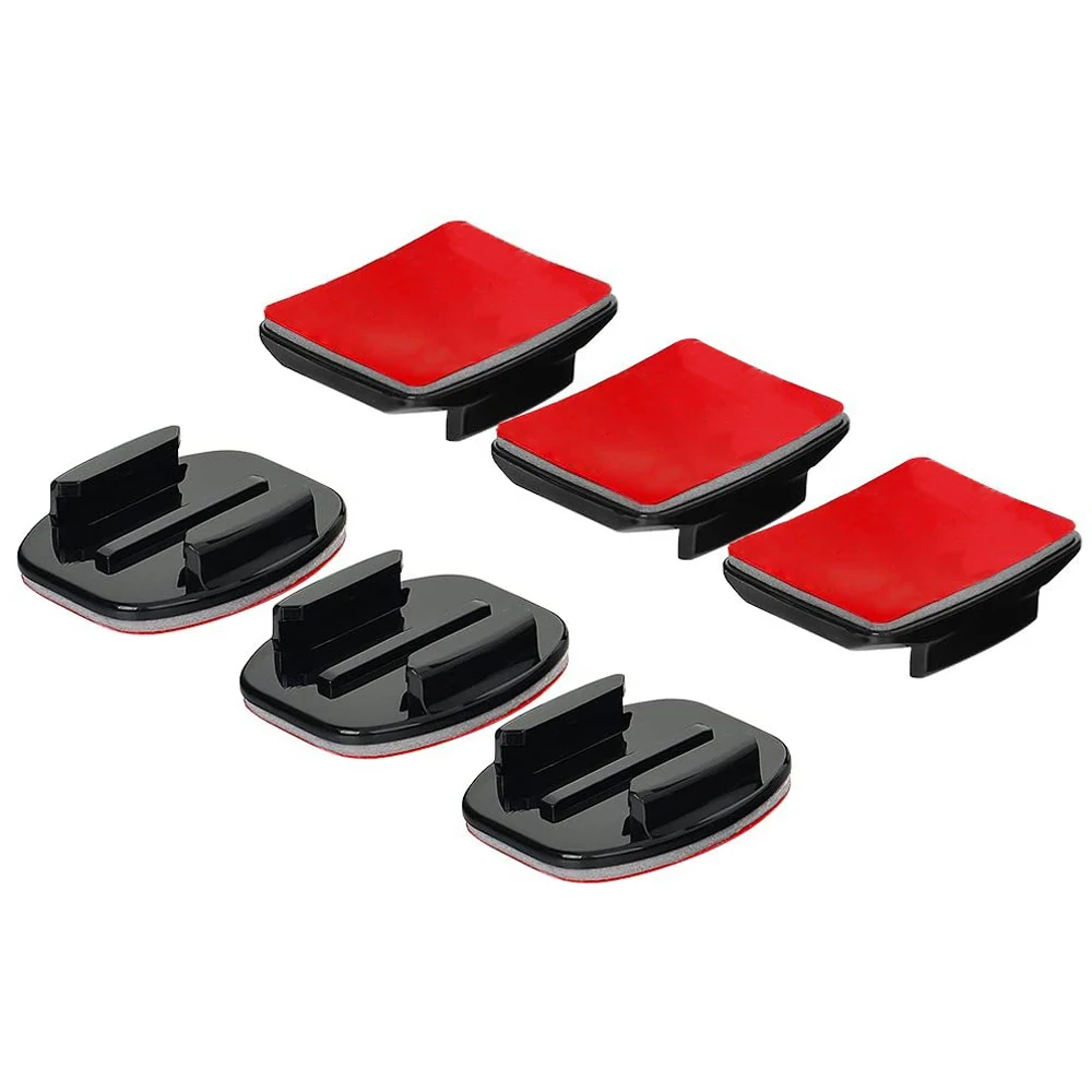 Phẳng Cong Keo Gắn Miếng Dán Ốp Cho GoPro Hero 8 11 Đen 7 Xiaomi Yi 4K Mijia Hành Động SJCAM camera Đi Pro Phụ Kiện