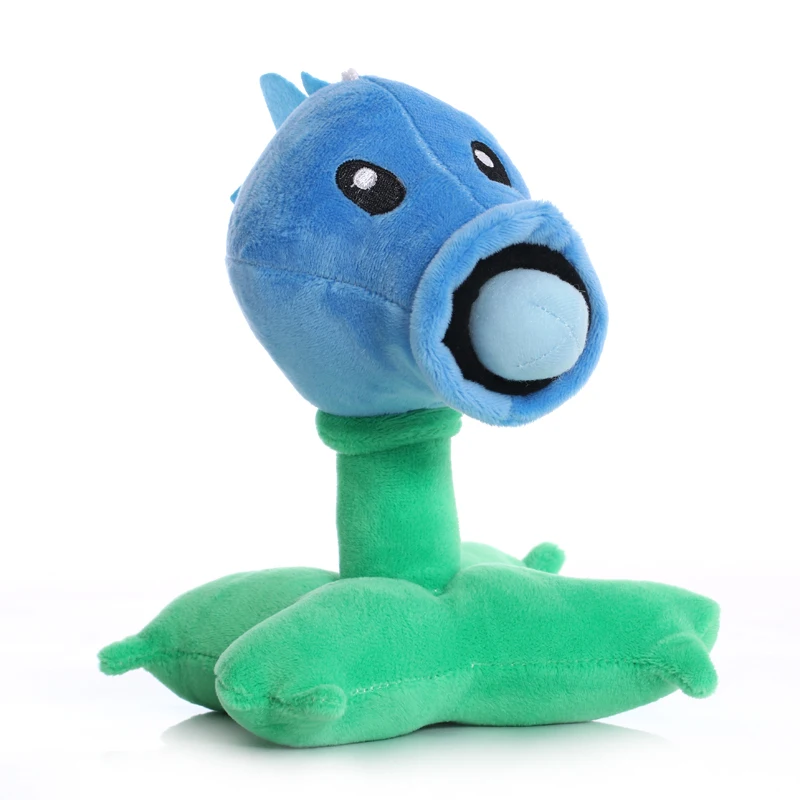 18 ซม.พืชVs Zombies Peashooterตุ๊กตาของเล่นตุ๊กตาน่ารักSnow Pea Threepeater Plush Softตุ๊กตาของเล่นของขวัญเด็กเด็ก