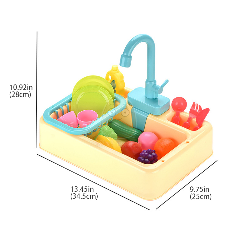Brinquedo de cozinha plástico prato lavagem pia conjunto crianças simulação fingir role play kit trabalho doméstico cedo brinquedos educativos para crianças