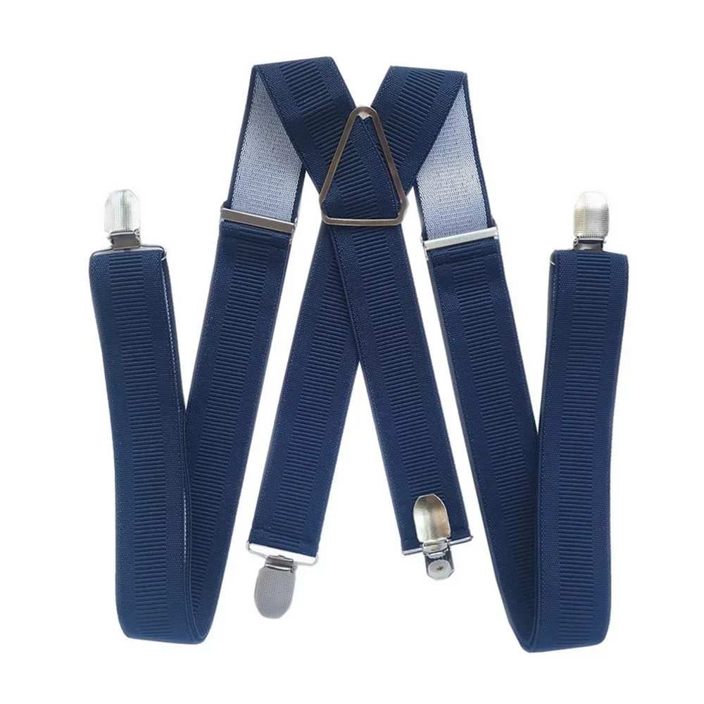 Bán Rộng 3.5Cm Sườn In Treo Áo Nam Đen Hải Quân Trắng Ngà Co Giãn Có Thể Điều Chỉnh 4 Kẹp Suspender Dành Cho Nữ người Lớn Quà Tặng