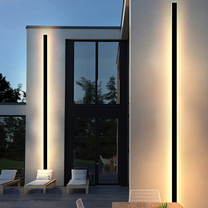 LED-Außenwandleuchte, modern, wasserdicht, IP65, Villa, Veranda, Garten, Terrasse, Exterio, Wandleuchte, regenfest, vor der Garagentorlampe
