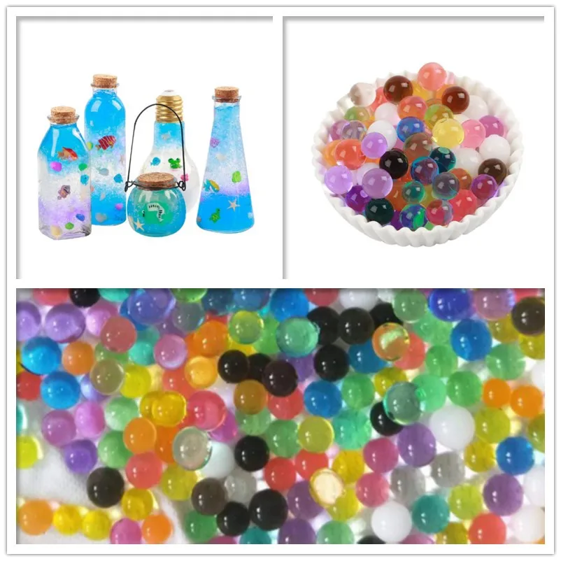 200 Viên Pha Lê Đất Bùn Hydrogel Gel Trẻ Em Đồ Chơi Trẻ Em Hạt Nước Lớn Lên Nước Bóng Cưới Nhà Chậu Trang Trí