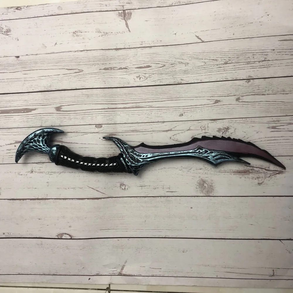 Vyse Scythe 50 ซม.Wow Anti Wizard Elf 1: 1 อาวุธคอสเพลย์เกมบทบาทเล่น PU รูปปืน Prop ฮาโลวีนของขวัญ