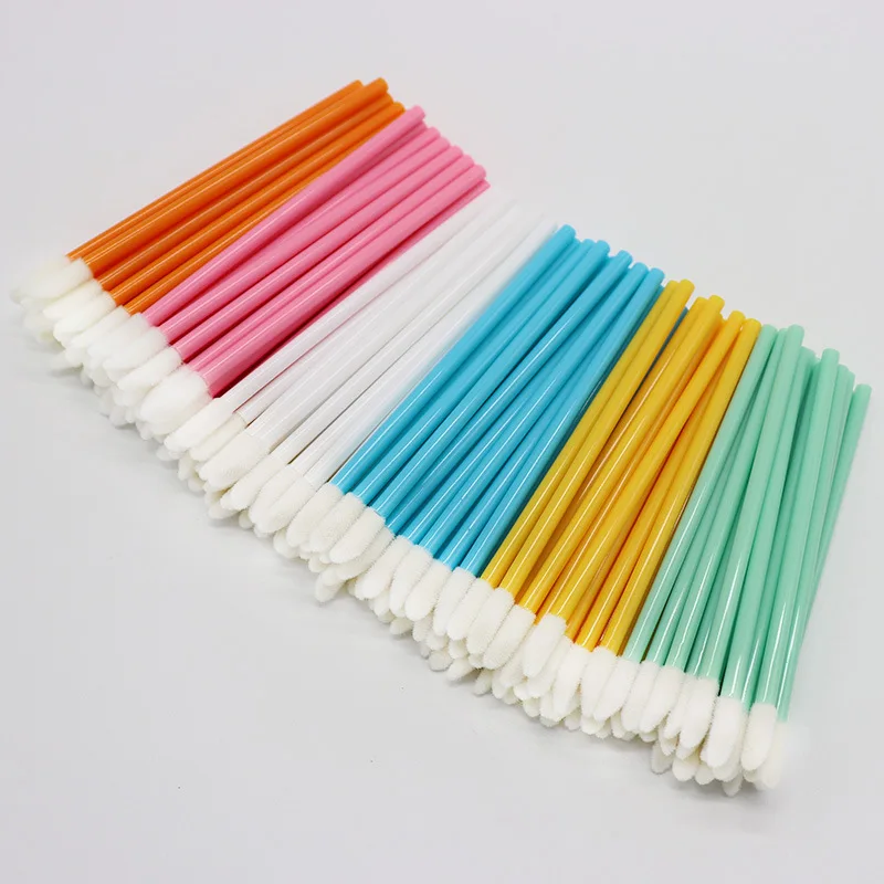 Bộ 50 Lần Trang Điểm Son Bóng Bàn Chải Son Môi Bóng Hoa Dây Applicator Rỗng Môi Cọ Mỹ Phẩm Xách Tay Dụng Cụ Làm Đẹp