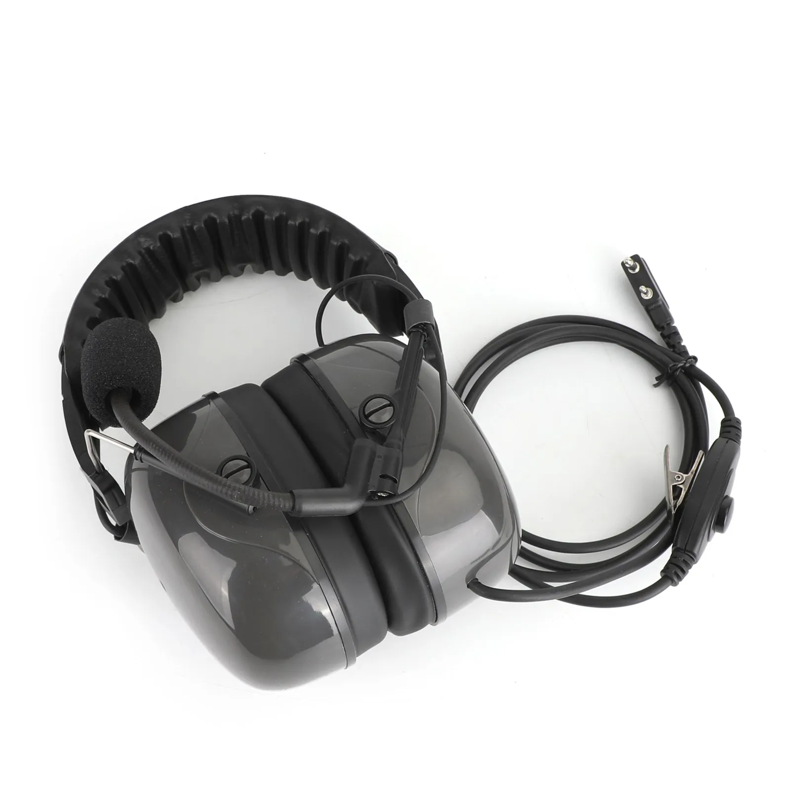 Artudatechノイズキャンセルオーバーヘッドセット、ウォーキートーキーアクセサリー、ケンウッドtk3107 tk3200 tk2160 baofeng BF-888Sに適合