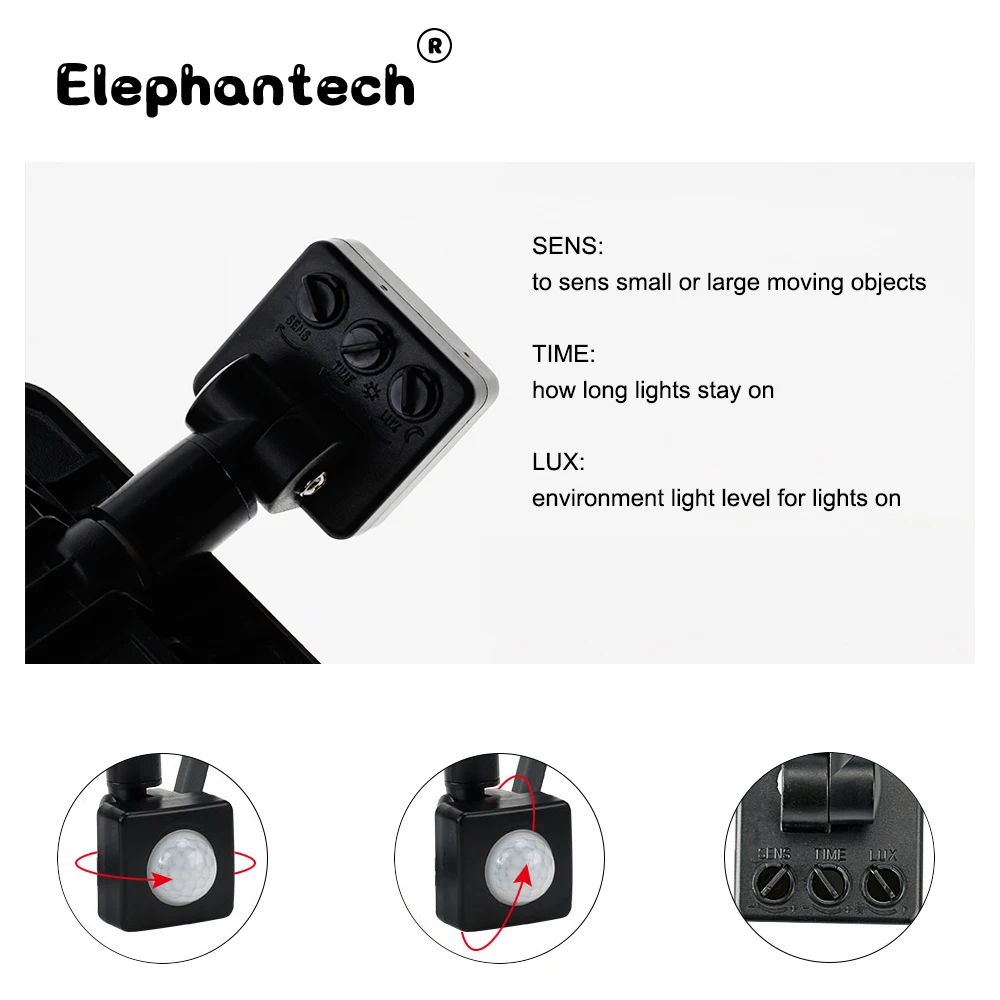 Sensor de movimiento PIR LED, reflector LED para exteriores, proyector LED de 220V, 100W, 50W, 30W, 20W, 10W, lámpara para exteriores, detector de movimiento