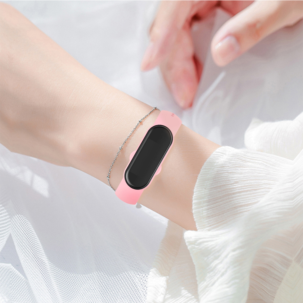 สายนาฬิกาสําหรับ Xiao mi mi Band 7 6 5 4 3 สายรัดข้อมือซิลิโคนสายรัดข้อมือ mi Band 3 4 band5 band6 smartwatch อุปกรณ์เสริม