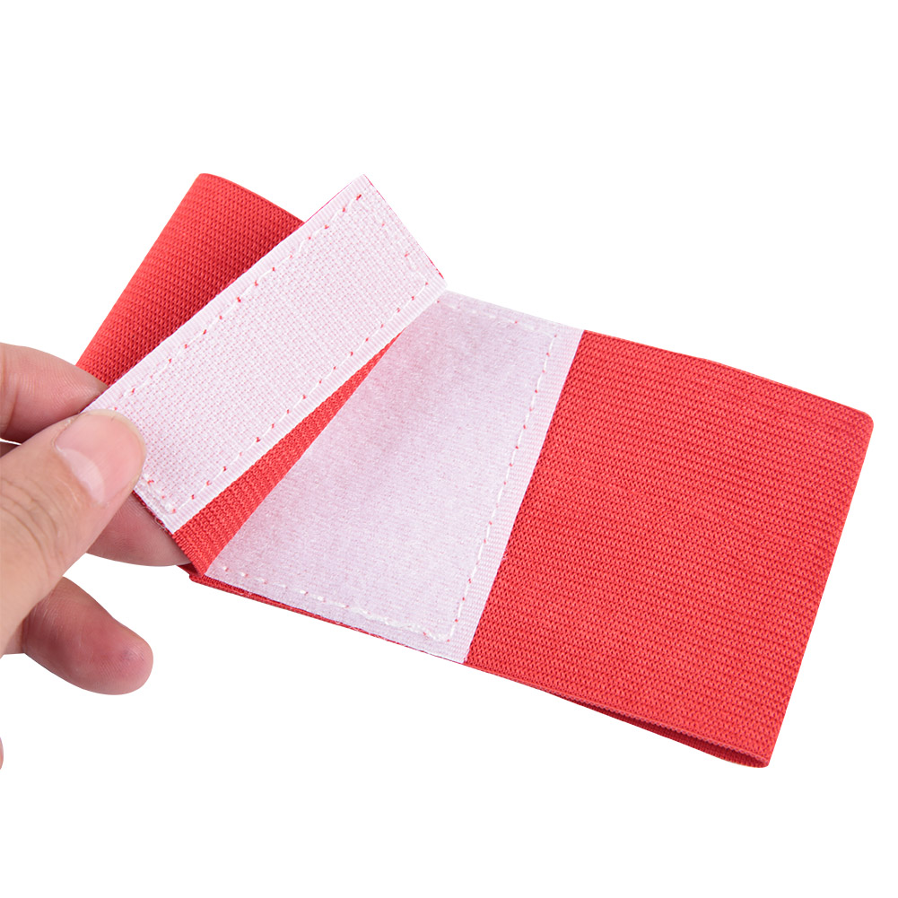 屋外チームスポーツサッカー腕章調節可能なプレーヤーベル高弾性良い質感 15 色利用可能