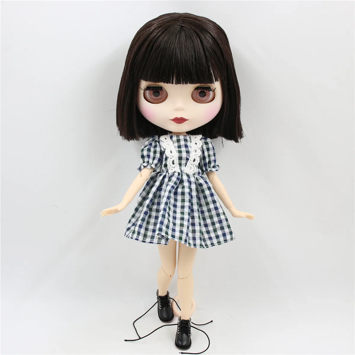ICY DBS Blyth ตุ๊กตา 1/6 bjd Joint Body สั้นผมสีน้ําตาล Matte Face 30 ซม.ของเล่นสาวของขวัญอะนิเมะ