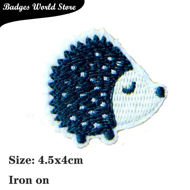 Hoạt Hình Trang Trí Dán Cường Lực Thú Nhím Gà Icon Thêu Táo Miếng Dán Cho Kawaii Quần Áo DIY Sắt Trên Các Huy Hiệu Trên Một Ba Lô