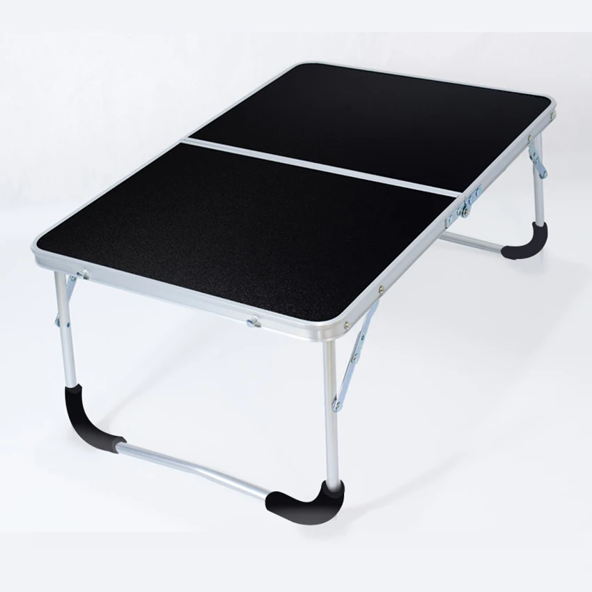 Mesa dobrável para laptop Mesa de computador Mesa de piquenique portátil Dobra ao meio com espaço de armazenamento interno, Mesa de piquenique portátil