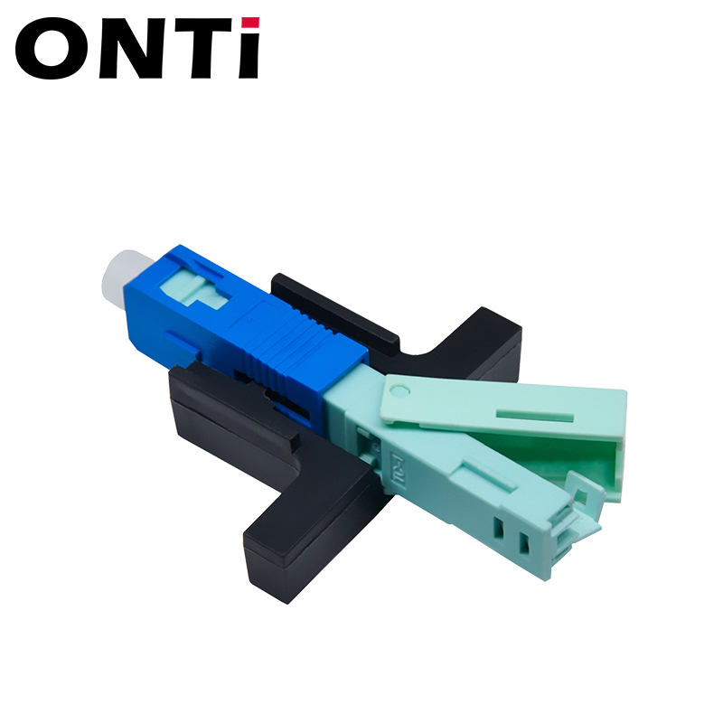 Onti alta qualidade 53mm sc apc sm conector óptico monomodo ftth ferramenta conector frio sc upc fibra óptica conector rápido