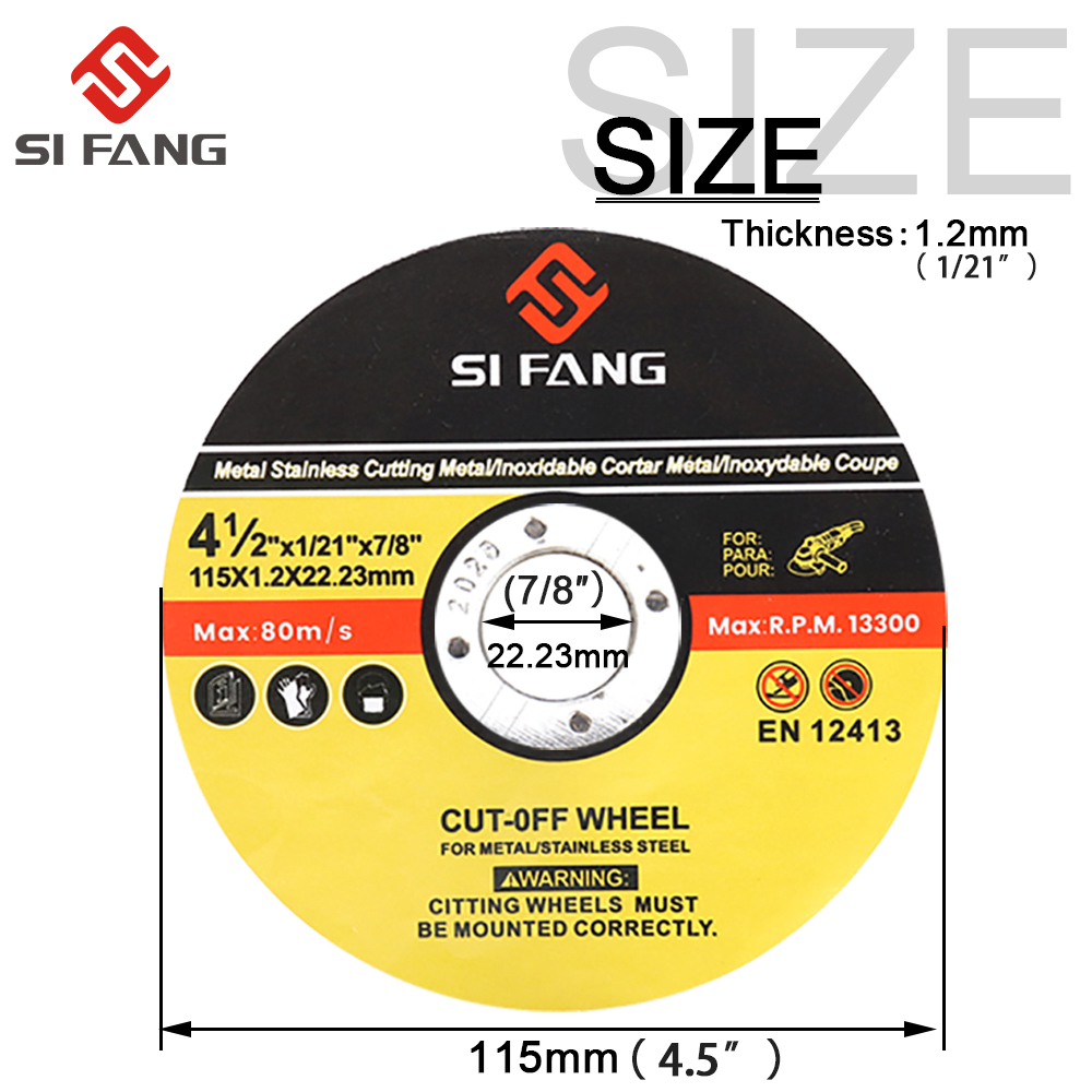 115 ミリメートルメタル & ステンレスカッティングディスクカットオフホイールフラップサンディング研削ディスクブレードアングルグラインダーホイール 5 個 -50 個
