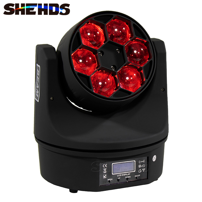 SHEHDS Bản Nâng Cấp Mới LED Tia + Rửa 19x1 5W/6X15W RGBW Zoom Chiếu Sáng DXM Cho DJ Disco Thanh Đảng Giai Đoạn Thiết Bị Chiếu Sáng