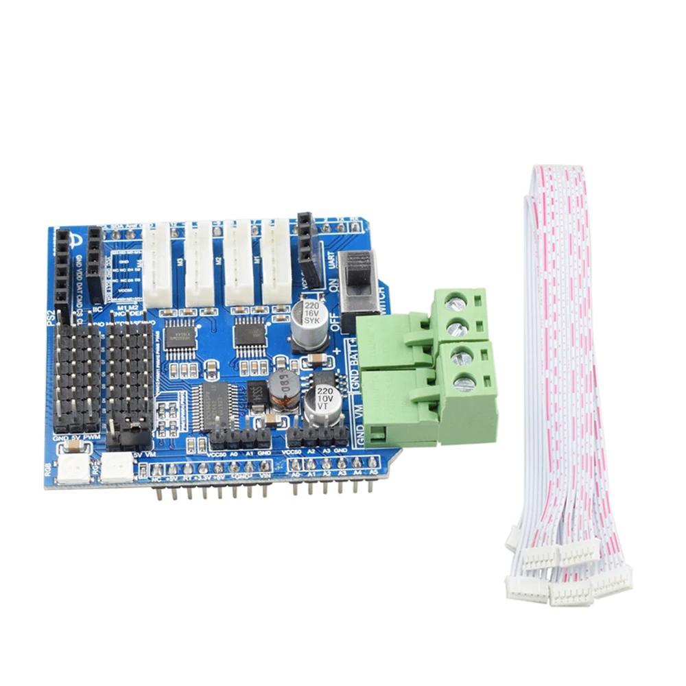 6-12V 4 Kênh Motor Driver Shield Ban Cho Arduino UNO R3 Mecanum Bánh Xe Robot Xe Khung Gầm Xe Tăng cho TT Động Cơ Động Cơ DC