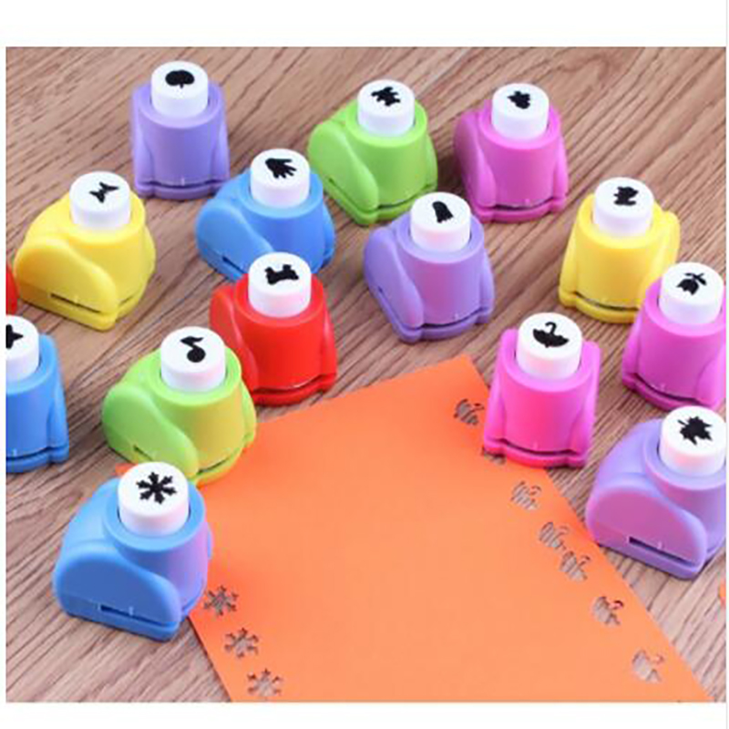 1 個子供ミニ印刷用紙ハンドシェイパースクラップブックタグカードクラフト DIY パンチカッターツール 16 スタイル