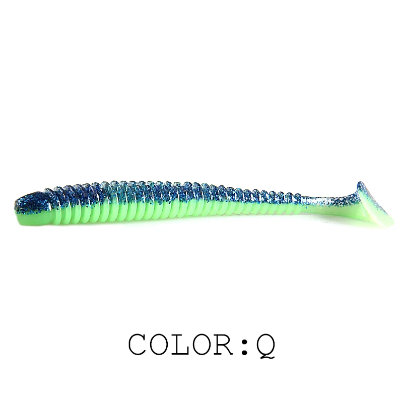 Supercontinent Swing Impact Ring Shad Angelköder 6 Stück/10 Stück/20 Stück künstliche Pesca Leurre Souple Angelköder